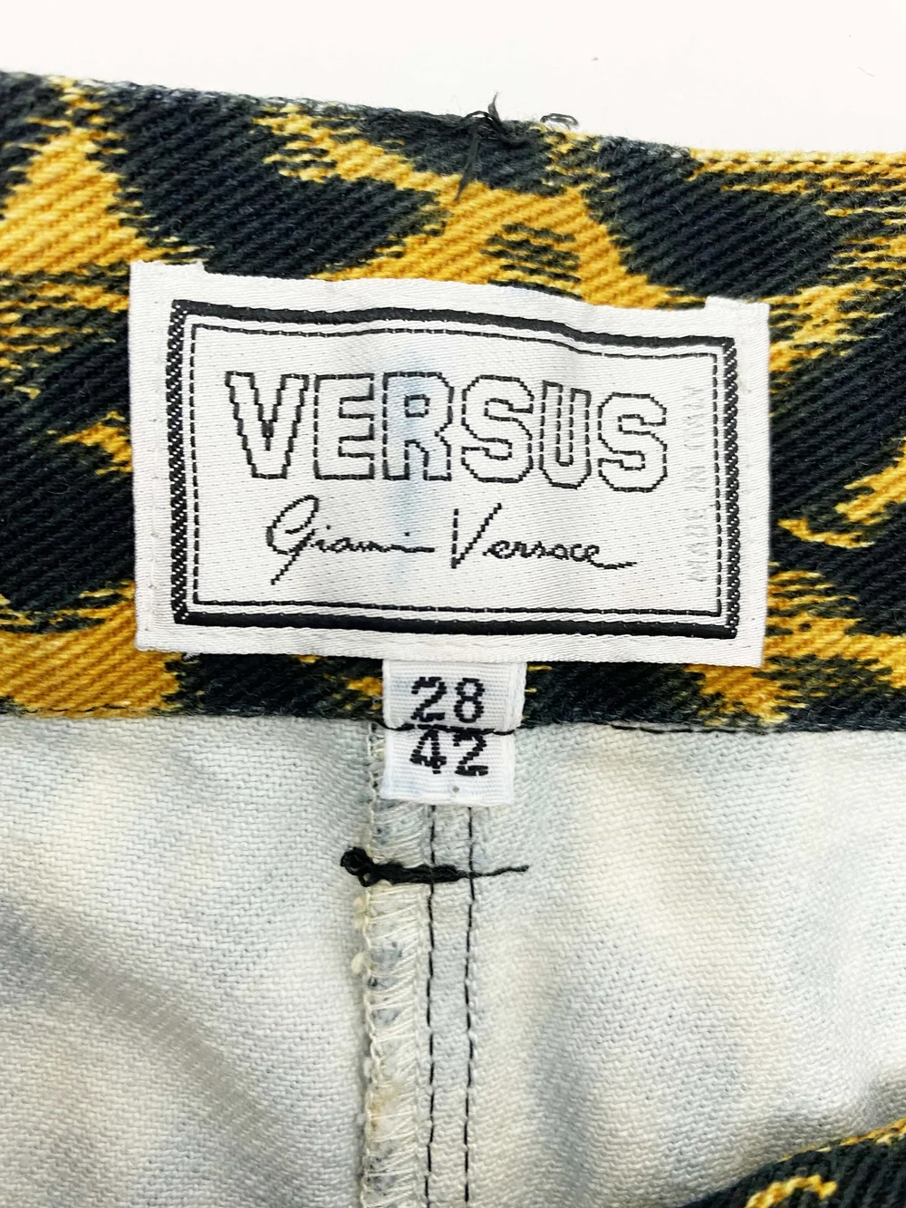 Gianni Versace Versus 90s leopard print jeans — JAMES VELORIA
